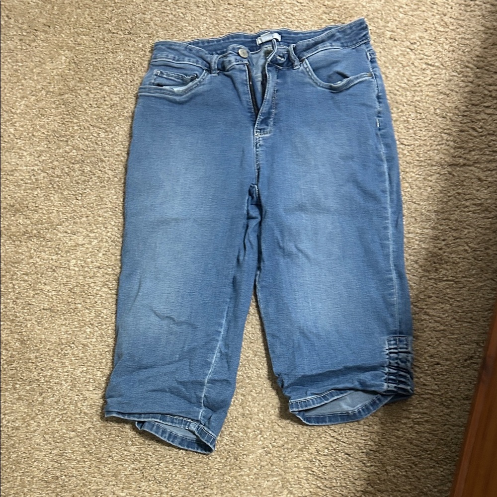 Croft & Barrow Blue Cropped Women's Jeans